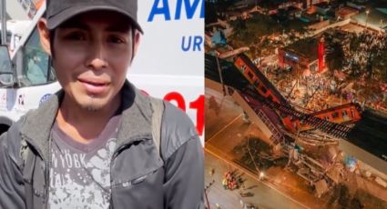(VIDEO) Miguel dormía bajo el puente del metro que colapsó; con lágrimas narra su experiencia