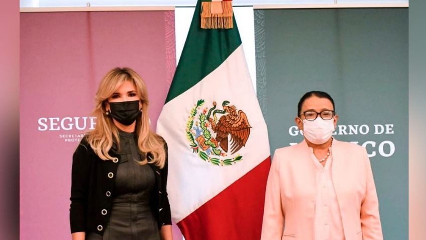 Claudia Pavlovich se reúne con la titular de Seguridad Pública del Gobierno de México