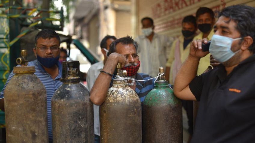 ¡De no creerse! Pintan extintores de incendios y los venden como cilindros de oxígeno