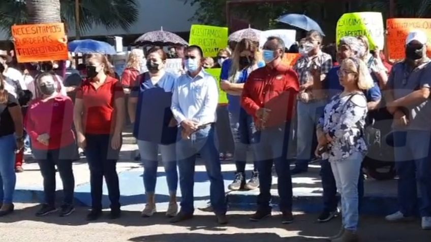 Empleadas de guarderías del IMSS se manifiestan y exigen sus reaperturas en Hermosillo