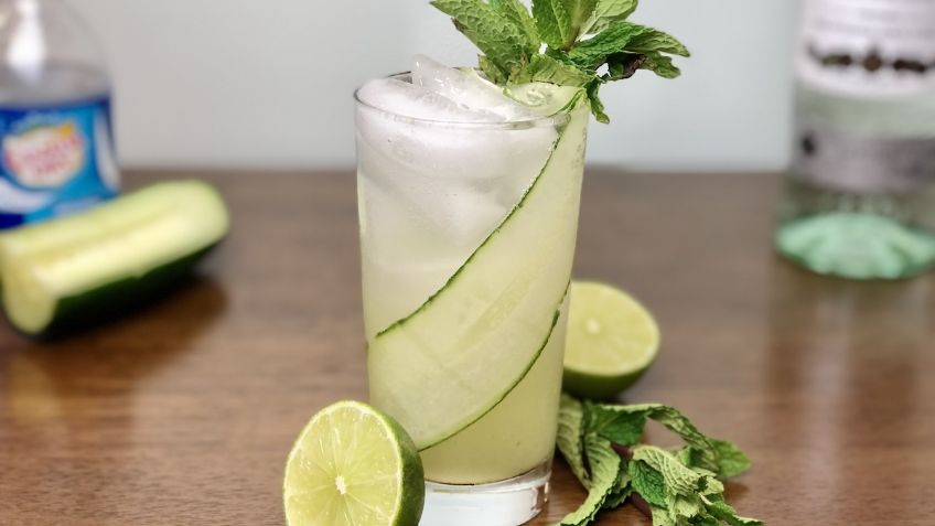 Adelanta el fin de semana con este mojito de pepino el cual te relajará