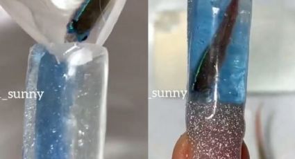 VIDEO: Artista de uñas postizas enfurece a Internet al usar peces reales en sus diseños