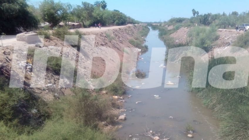 Dren las Animas: Un cauce de aguas negras por la ciudad de Huatabampo, Sonora