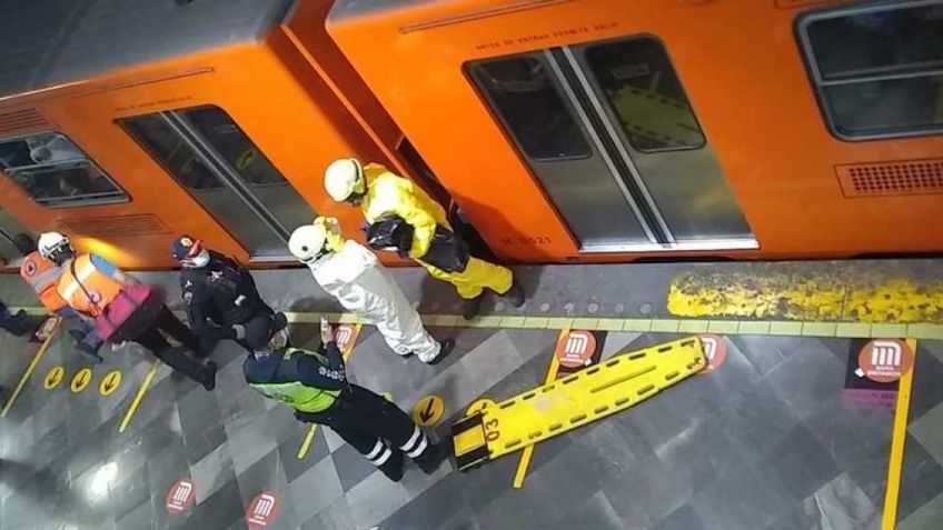 De terror: Hombre se arroja a las vías del Metro de la Ciudad de México y es arrollado