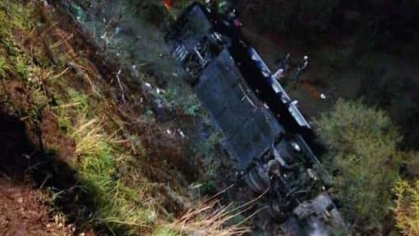 Tragedia en Jalostotitlán: Autobús de pasajeros cae a barranco y deja 40 heridos; chofer queda prensado