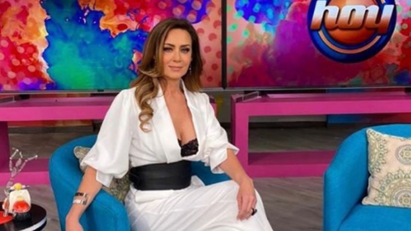 Anette Michel conquista a todo Televisa con espectacular 'outfit' negro en 'Hoy': "Qué bárbara"