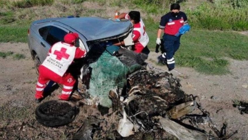Mueren dos tras brutal accidente en carretera de Tamaulipas; conductor conducía alcoholizado