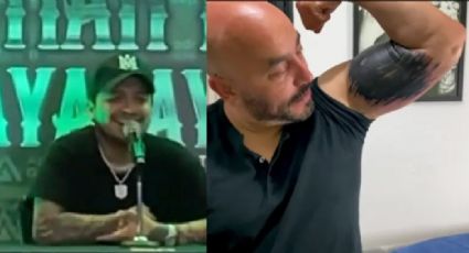 ¡Se ríe! Así reacciona Nodal al nuevo tatuaje de Lupillo para cubrirse rostro de Belinda: VIDEO