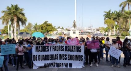 Cajeme: Trabajadores y padres de familia exigen la reapertura de guarderías