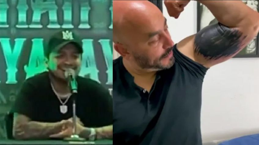 ¡Se ríe! Así reacciona Nodal al nuevo tatuaje de Lupillo para cubrirse rostro de Belinda: VIDEO
