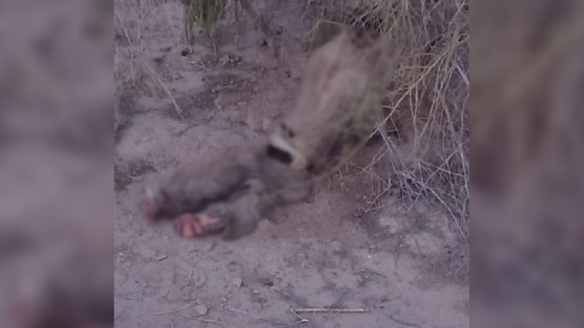 Sonora: Hallan el cadáver putrefacto de un hombre en cauce de río; lo acribillaron