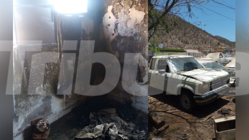 Ola de incendios en Empalme consume una vivienda y daña a un automóvil