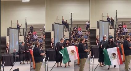 VIDEO: Retiran de ceremonia a joven graduada que portaba bandera de México en EU