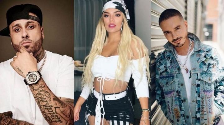 VIDEO: J Balvin, Nicky Jam y Karol G celebran juntos el éxito de su tema 'Poblado remix'