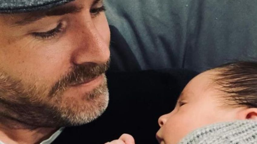 Con este mensaje, Erik Hayser agradece a su bebé y celebra su primer Día del Padre