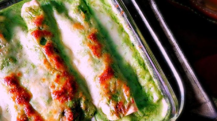 Deleita a tu paladar con estas deliciosas y saludables enchiladas de tortilla de espinaca