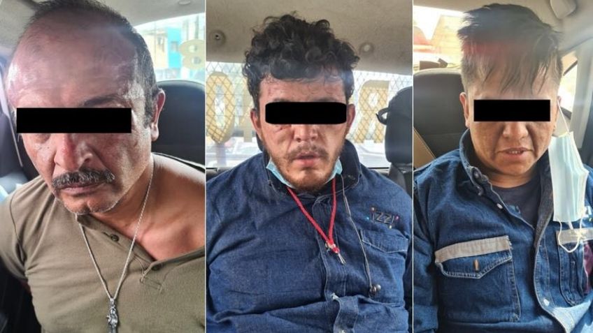 Detienen a 3 supuestos trabajadores de televisión de paga por secuestrar a una familia en el Edomex