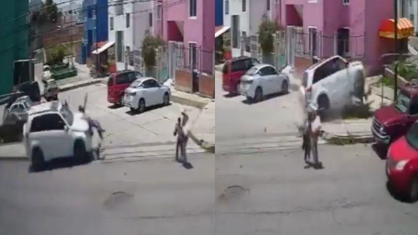 FUERTE VIDEO: Borracho atropella y mata a dos primos a plena luz del día; tenían 5 y 17 años