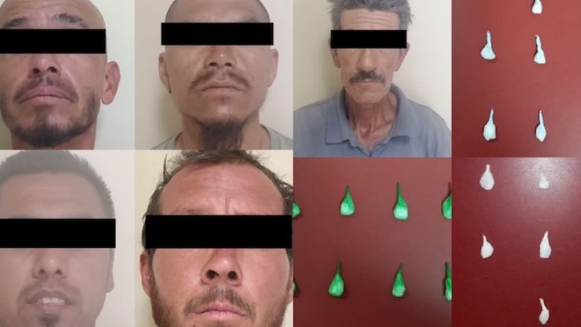 Caen cinco narcomenudistas al norte de Sonora; les aseguran 45 envoltorios de droga
