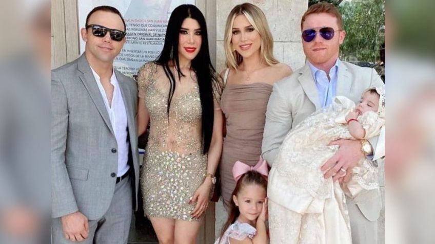 VIDEO: Saúl 'Canelo' Álvarez y Fernanda Gómez hacen millonario bolo al ser padrinos de bautizo