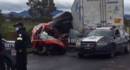 Estado de México: Mueren dos en Circuito Interior Mexiquense; tráiler invadió su carril