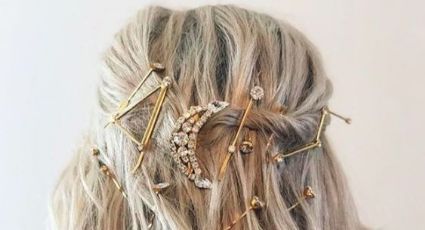 Luce espectacular con estos peinados para cabello corto con broche