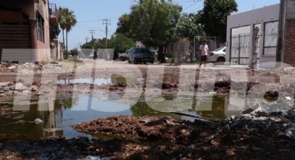 Cajeme: Vecinos de la ampliación Villa Fontana denuncian  mega drenaje colapsado