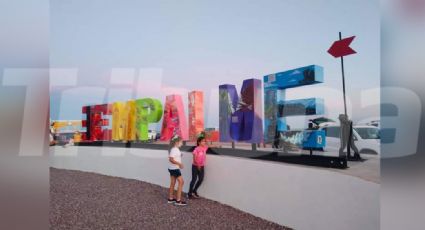 Letras monumentales de Empalme son develadas en el sector Bellavista