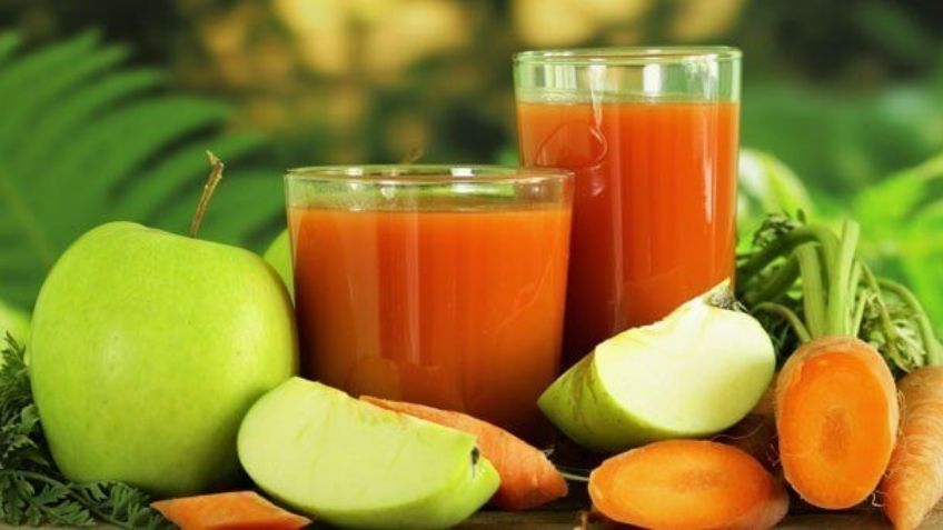 Este delicioso jugo de zanahoria y manzana te ayudaría a tener un vientre plano