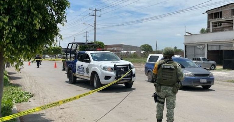 Acordonan el sitio del crimen