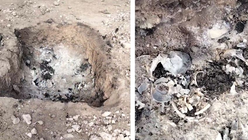 Escalofriante hallazgo: Descubren restos humanos calcinados a las afueras de Hermosillo