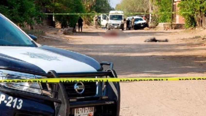 Se enfrentan grupos criminales a balazos en Ortiz; hay cinco personas sin vida