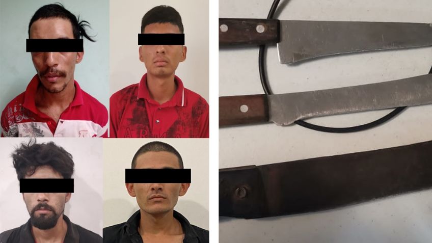 Capturan a asaltante y a cuatro presuntos 'tiradores' en calles de Ciudad Obregón