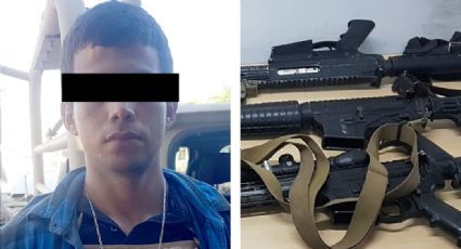 Cae presunto sicario en Guaymas; le aseguran armas largas, equipo táctico y auto robado