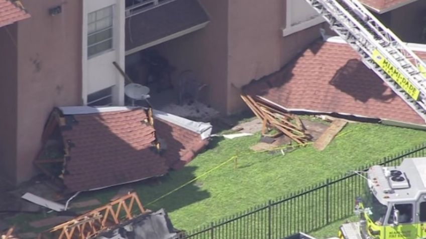 Terror en Miami: Se derrumba el techo de otro complejo habitacional