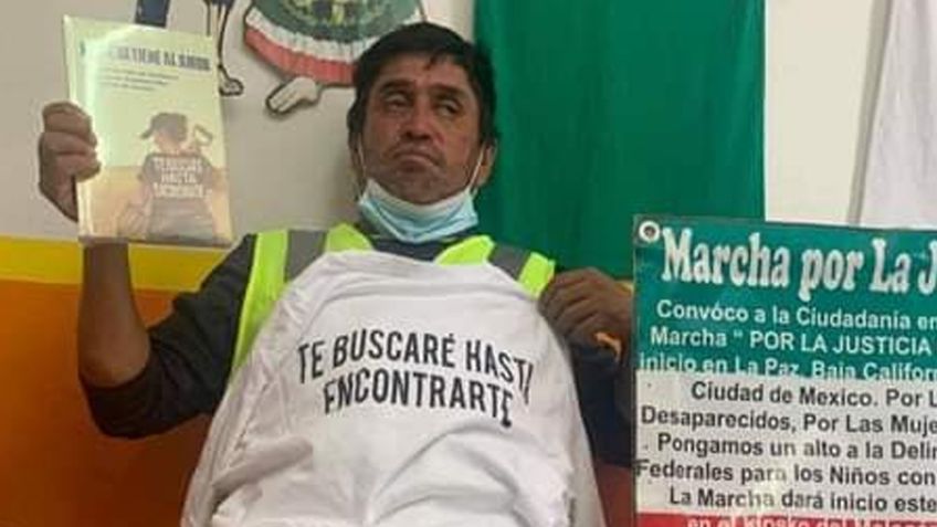Localizan con vida a José Eloy Espinoza; caminaba a la CDMX para buscar a su hijo desaparecido