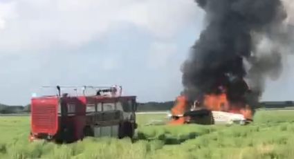 (VIDEO) Brutal tragedia: Aeronave se desploma en Durango; hay heridos y víctimas mortales