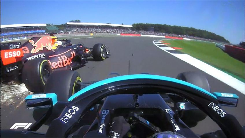 (VIDEO) Fórmula 1 GP de Gran Bretaña: Así fue el brutal choque entre Hamilton y Verstappen