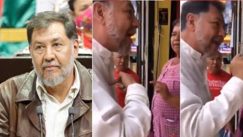 ¡Brutal! Por gritarle a 'abuelitos' en un VIDEO, destruyen en redes a Noroña: "Hijo de pu..."