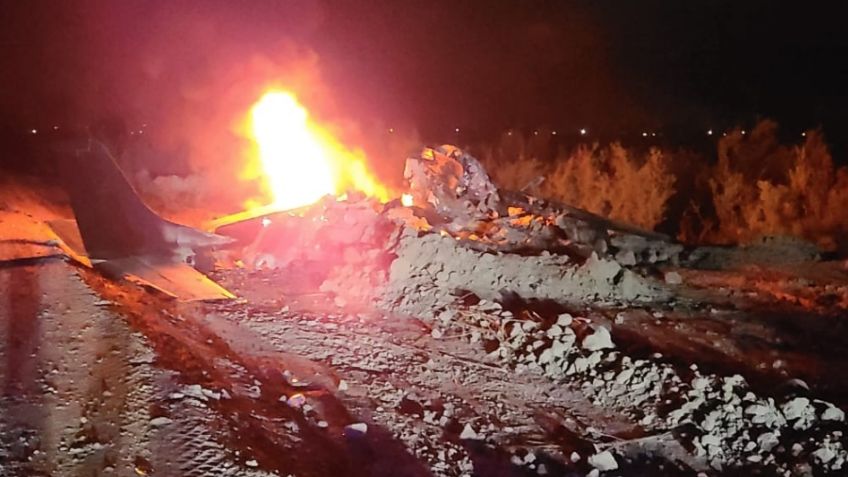 Tragedia en Mexicali: Cae avioneta en el valle y mueren dos quemados vivos; uno salió disparado
