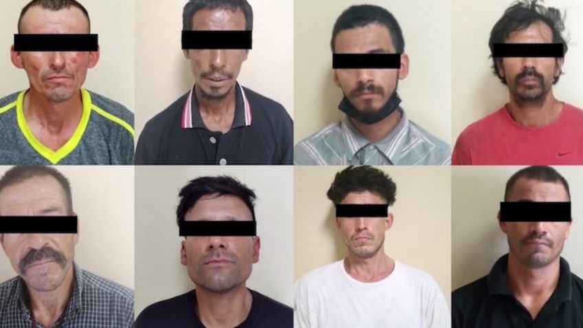 Arrestan a ocho presuntos 'tiradores' en San Luis Río Colorado; llevaban 55 dosis de droga