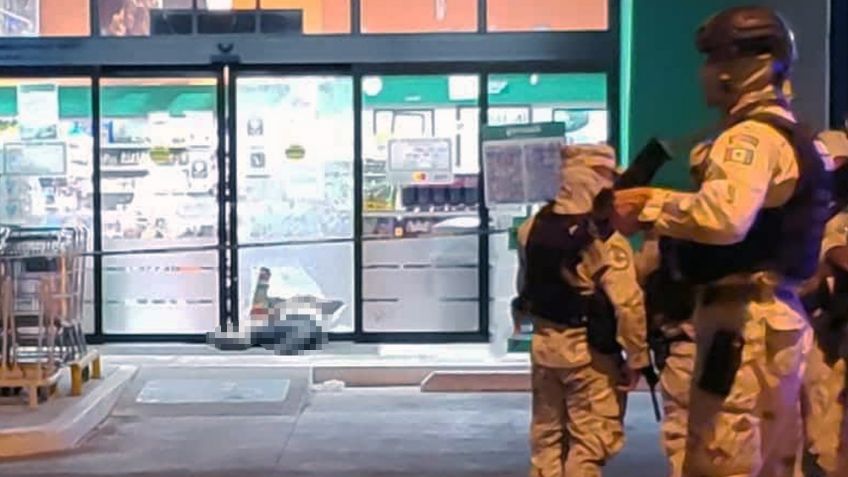 Sicarios matan a hombre a balazos en la entrada de supermercado al sur de Guaymas