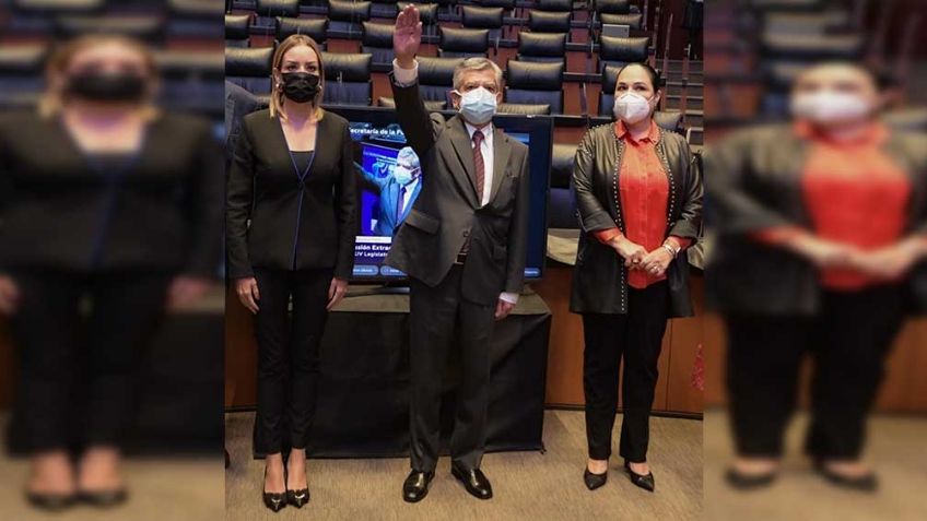 Senado toma protesta de Roberto Salcedo como nuevo secretario de la Función Pública