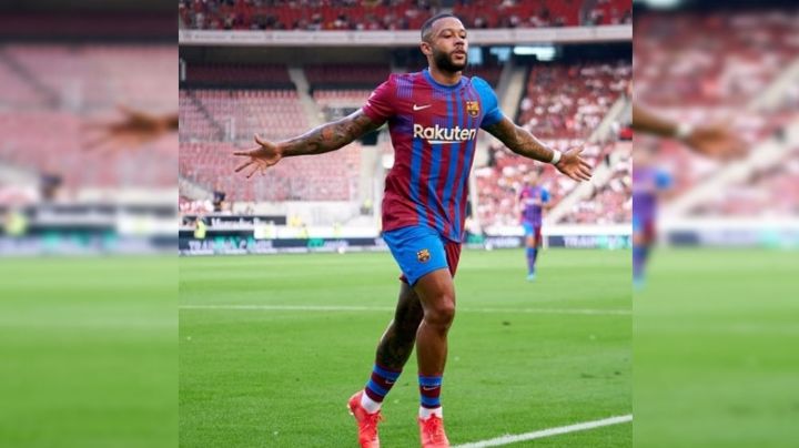 VIDEO: Con sombrerito incluido, así fue el primer gol de Memphis Depay con Barcelona