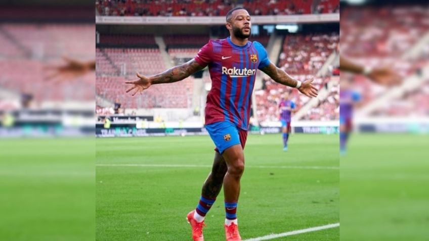 VIDEO: Con sombrerito incluido, así fue el primer gol de Memphis Depay con Barcelona