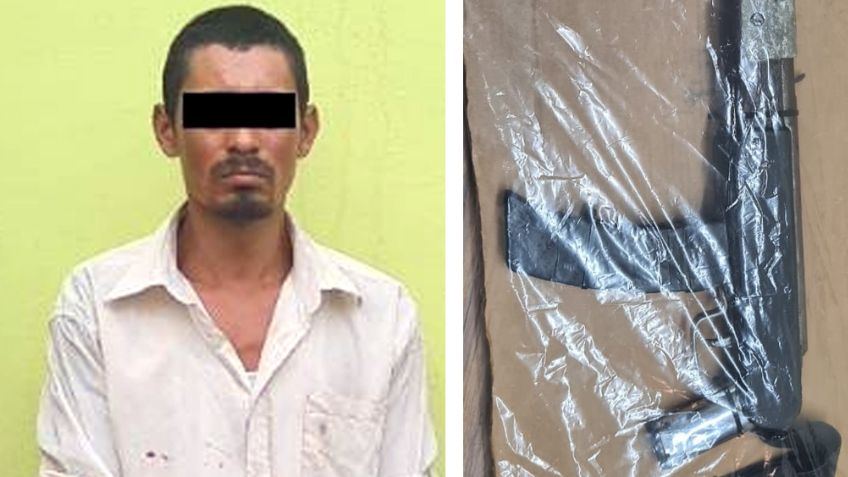 Capturan a presunto 'tirador' en Ciudad Obregón; llevaba 'crystal' y arma de fuego falsa
