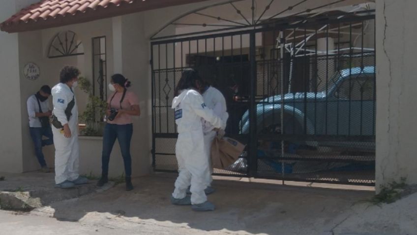 FOTOS: Frente a una casa arrojan un cráneo humano sobre un plato y un mensaje