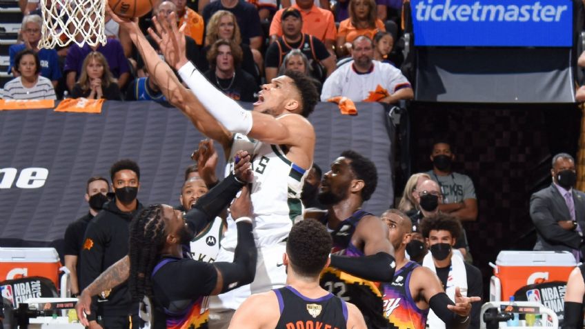 Soles apagan gran noche de Antetokoumpo y Phoenix toma ventaja de 2-0 en la Final