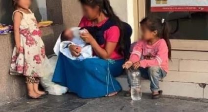 Va de compras y no regresa: Señora abandona a bebé con mujer que pide dinero en la calle
