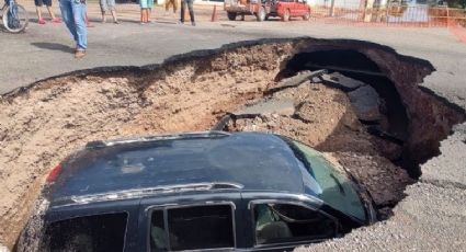 Cajeme: Gorgonio cayó en un socavón; ahora busca que autoridades paguen los daños